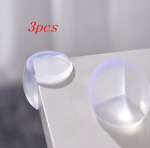 Baby Safety Table Corner Protector Transparent Anti-Collision Angle Cover Edge Corner Guard Child Security TXTB1: 3pcs