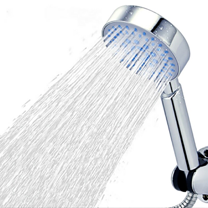 Vijf Functie Douchekop Met Chrome Silicagel Gaten Waterbesparende Douchekop Neerslag Ronde Handdouche ZJ006: Default Title