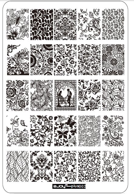 2018Big Size Decoraties Nail Stempelplaten Konad Stamping Nail Art Manicure Template Stempel Nail Gereedschap