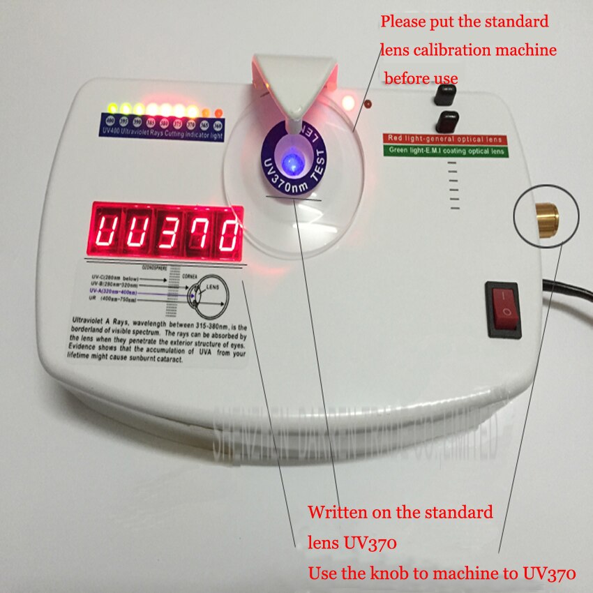 UV400 Tester objektiv Tester uv Tester Objektiv prüfgeräte CP-13B wellenlänge kann eingestellt werden