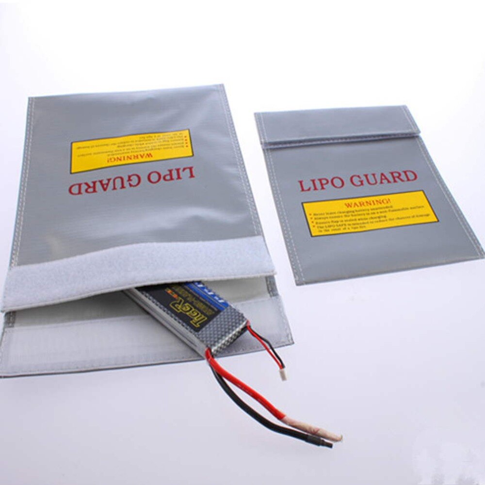 1Pc Zilveren Rc Lipo Accu Safety Bag Safe Guard Charge Sack 180 X230 Mm