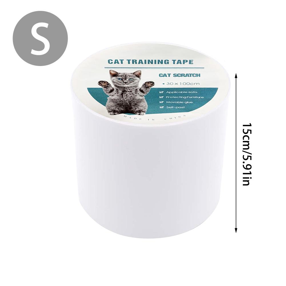 Anti-repor katt träningstejp soffskydd anti-grab stick tejper stark vidhäftning transparent anti-repa tejp för husdjur katt: 30 x 100cm