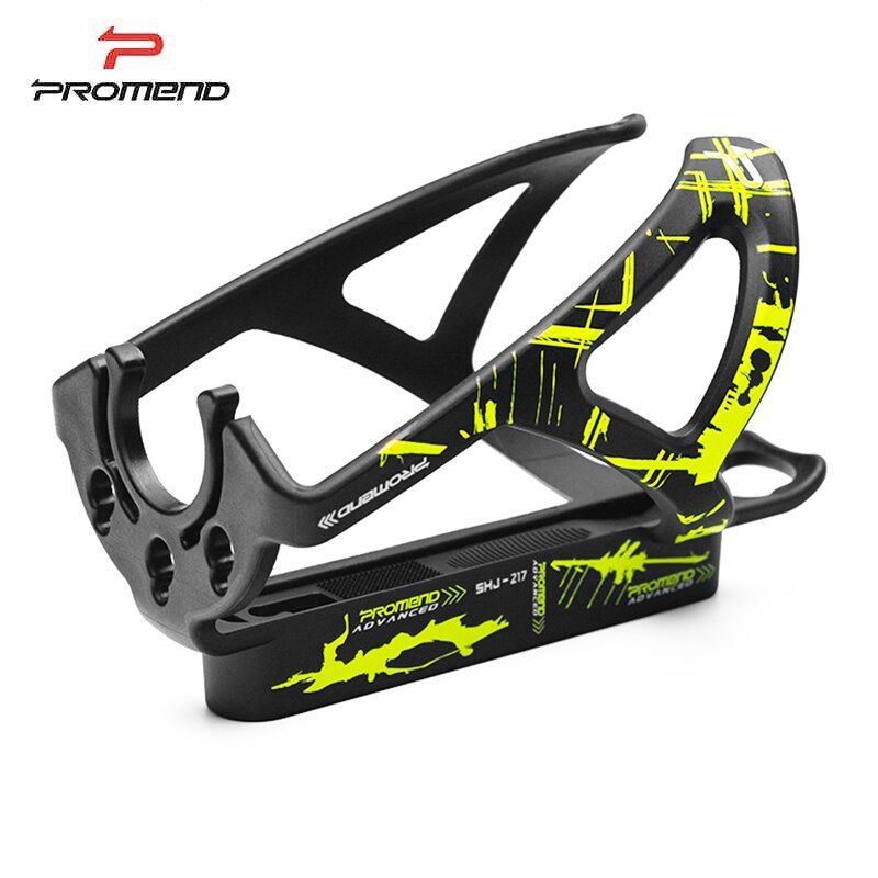 Promend mtb fiets bidonhouder racefiets drinkfles houder opvouwbare fiets bidonhouder fietsaccessoires: Zwart geel