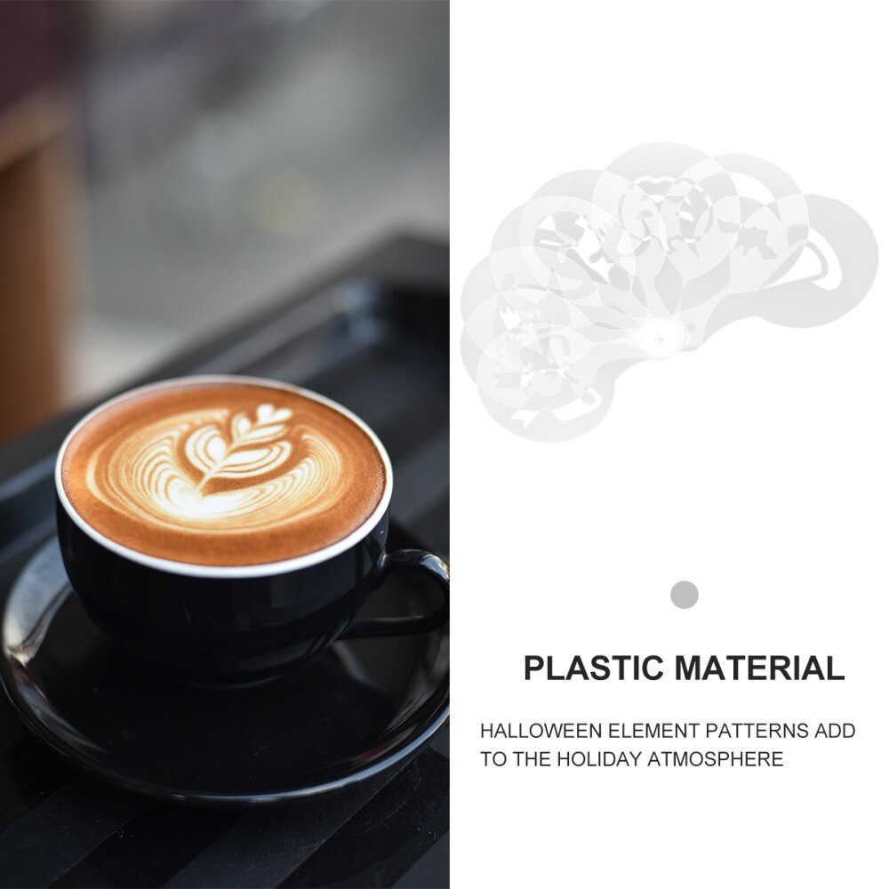 32 kpl cappuccino diy latte kahvi maitovaahto stensiilit tulostusmalli keittiön kahviloihin baariin