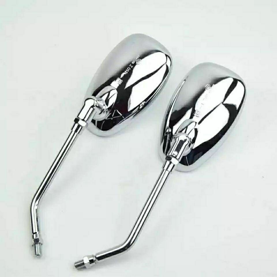 adatto per Haojue Suzuki motociclo HJ125 diamante leopardo d'argento leopardo retrovisore specchio riflettore parte posteriore Visualizza specchio Accessorie