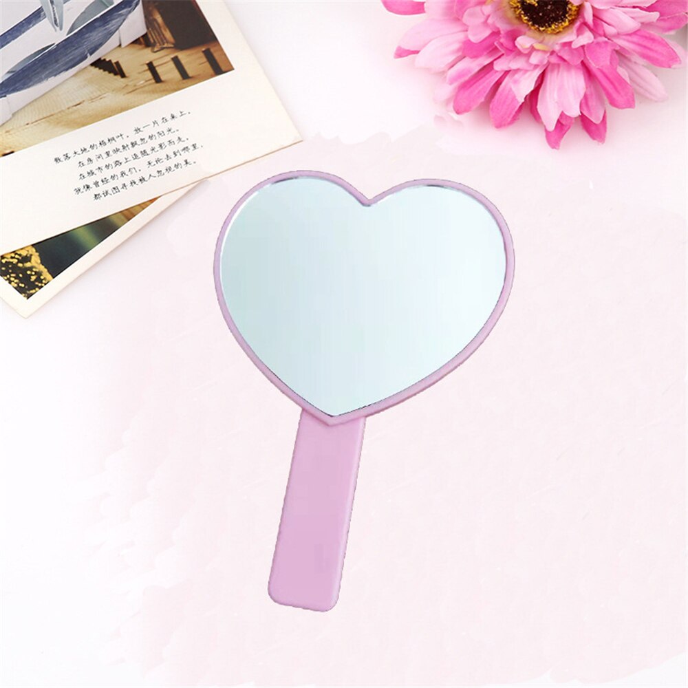 Handheld Makeup Mirror Vanity Mirror SPA Salon Makeup Vanity with Handle Hand Mirror Cosmetic Mirror Compact Mirrors for Women: Pink