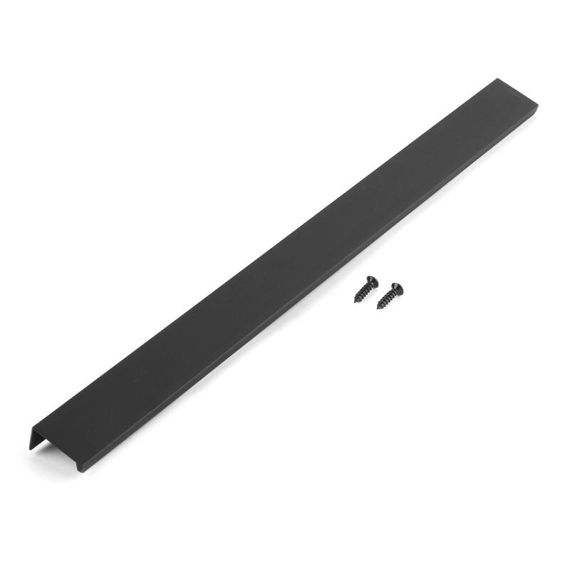 Modern Kitchen Cabinets Long Hidden Dark Handle Aluminum Alloy Open Hole Drawer Edge Black Wardrobe Door Handle 37ME: 500mm