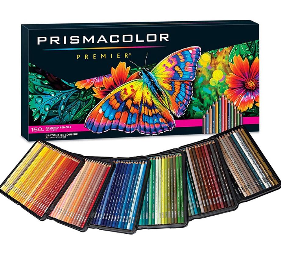 USA SANFORD PRISMACOLOR Art Oily Colored Pencils 24/48/72/132/150 Colors Wood Colored Pencils for Artist Sketch School Supplies