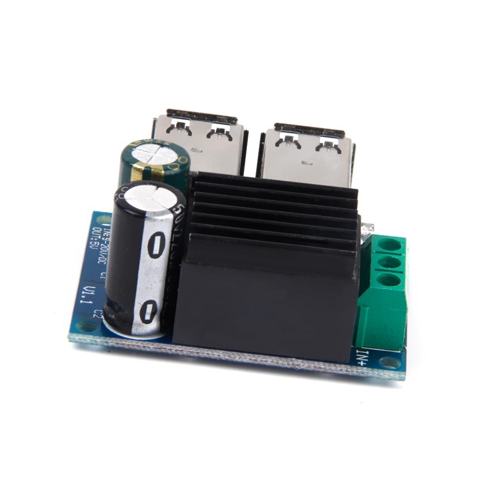 DC 9V 12V 18V 20V to 5V 30W 6A Step Down 4-USB Port Step-down Module