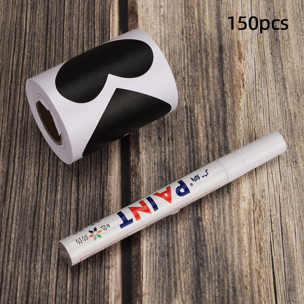 150pcs Kitchen Spice Label Stickers Jars Pantry Labels Storage Organizers Cans Removable Chalkboard Spice Jar Label Wall Sticker: HFEP0611