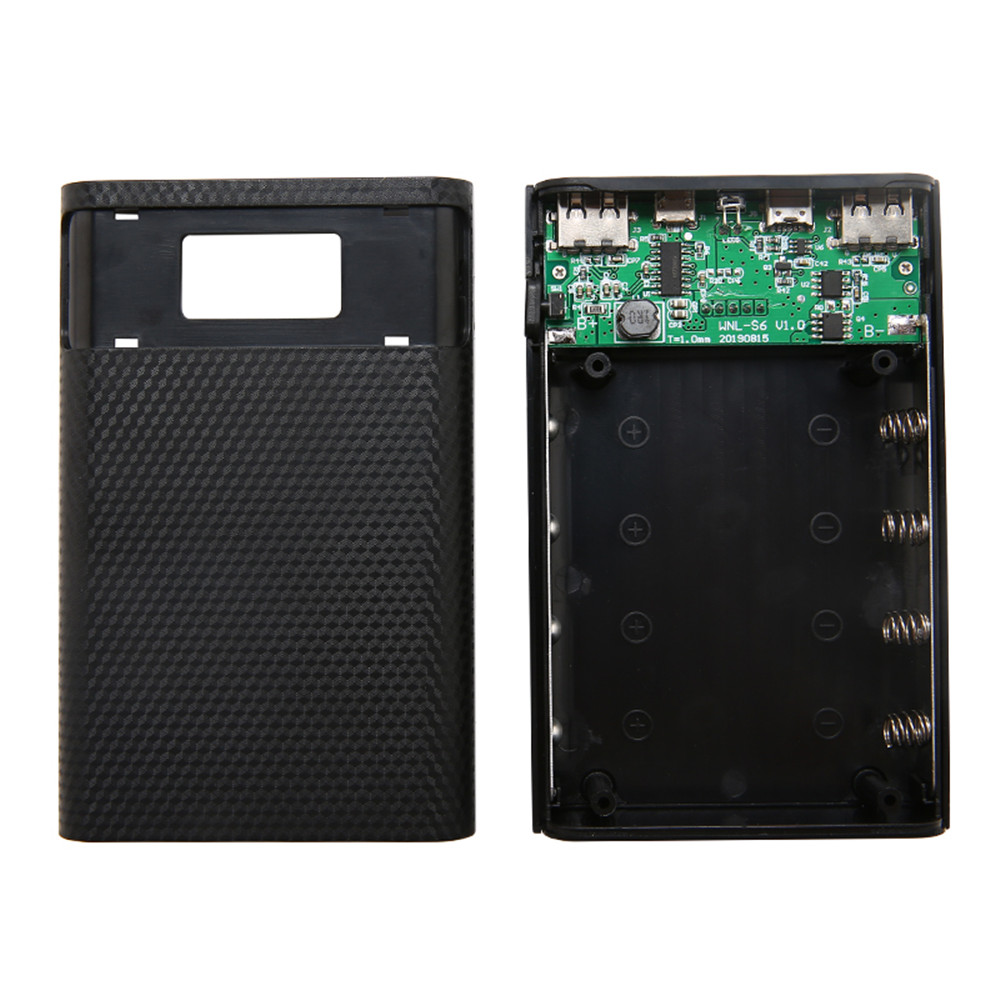 Kebidumei Draagbare Externe 5V Diy 6*18650 Case Power Bank Shell Batterij Opbergdoos Zonder Batterij