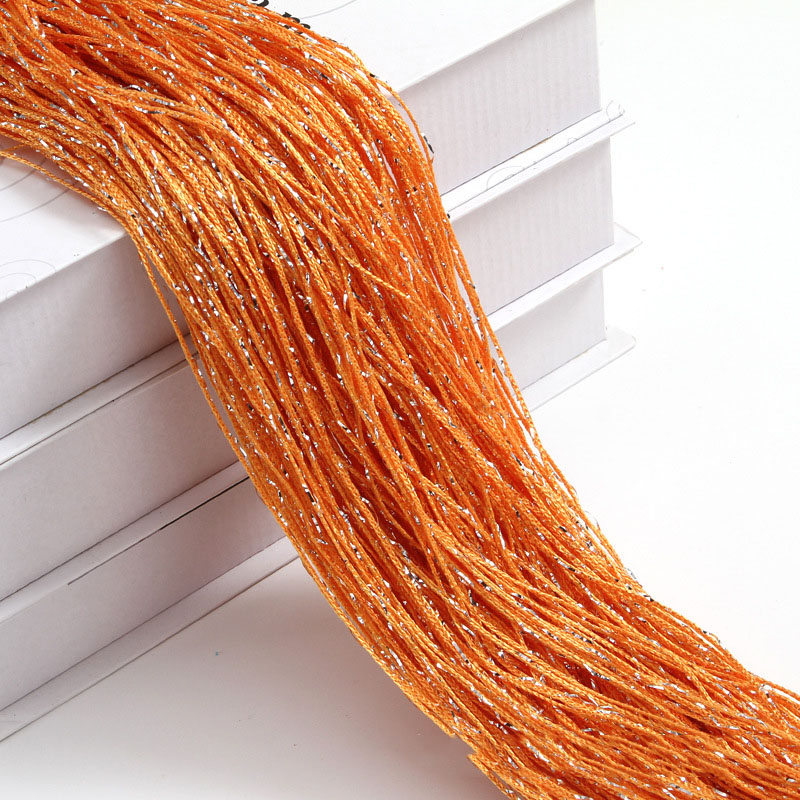 Rideau de porte à paillettes 100x200cm, 1 pièce, rideau de porte bon marché, perles diviseurs de pièce, frange perlée, panneau de fenêtre en tissu polyester 1x2m: Orange