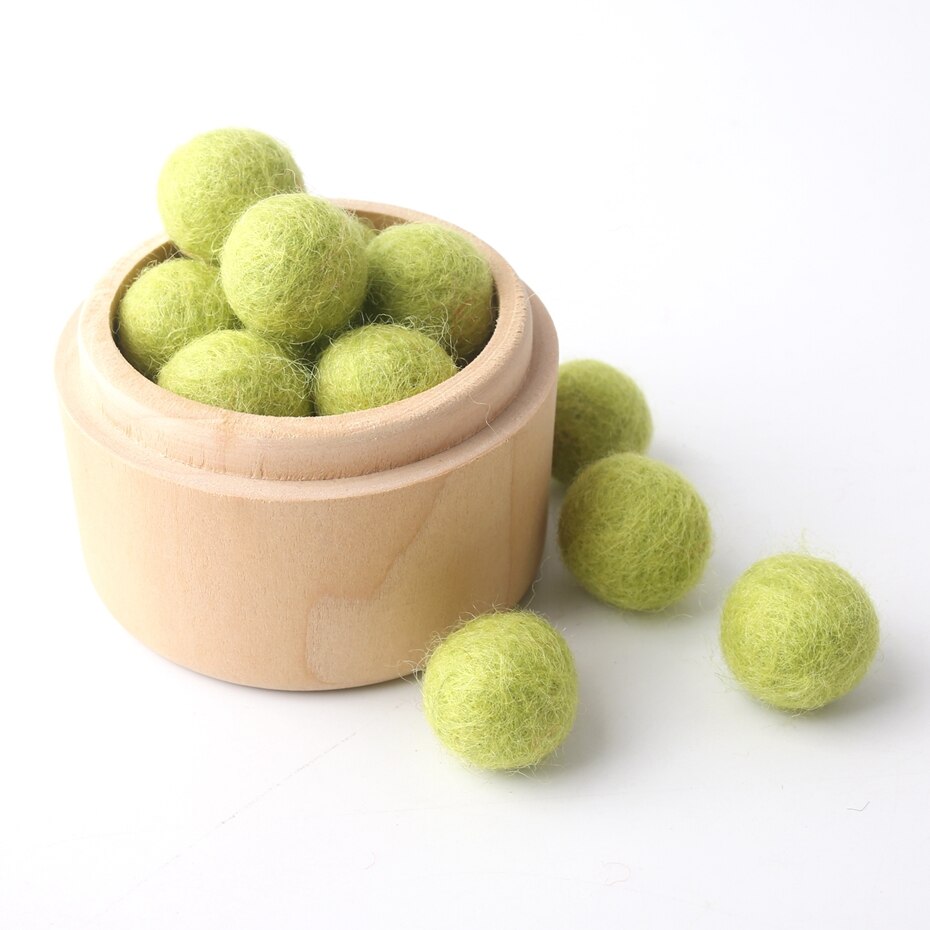 10pc/ settiä 20mm pyöreää villahuopapalloa villa pom pom helmiä 18 väriä tee-se-itse askartelu flocking pallo villapallot korut tehdä sormus helistin
