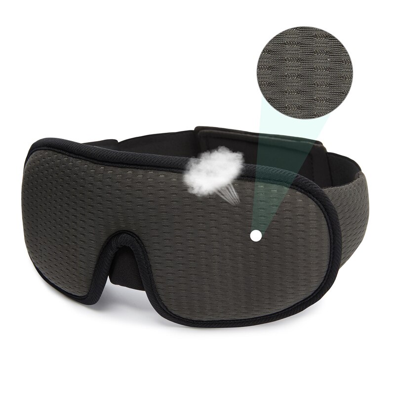 3D Sleep Mask 100% Blocking Light Eye Mask Travel Rest Relax Blindfold Sleeping Aid Eye Patches EyeShade Cover Slaapmasker: Orange