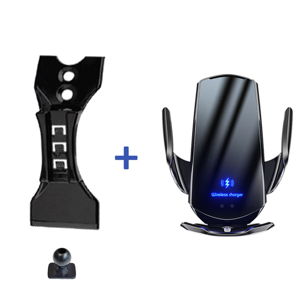 For Mercedes Benz C Class C200 260 300 W205 Car Phone Holder Special Fixed Bracket Base Wireless Charging: green