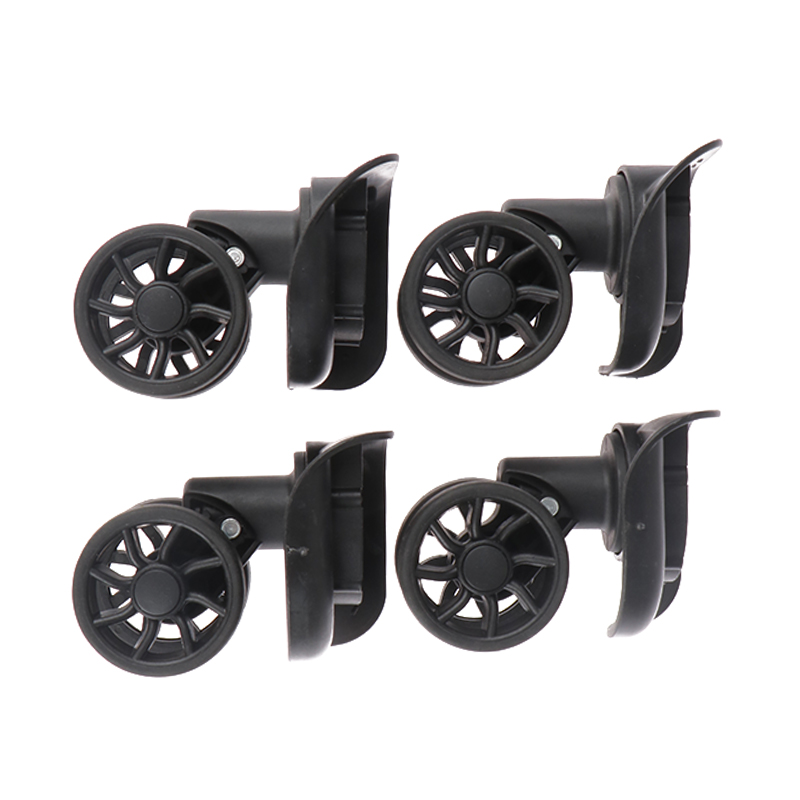2pairs Luggage Wheels Repalcement Trolley Case Pulley Accessories Suitcase 360 Degree Swivel Wheels Caster for Luggage Repair: Default Title