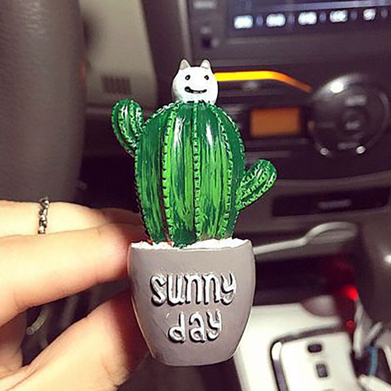 Creatieve Cactus Auto Aroma Diffuser Geuren Voor Auto Luchtverfrissers Smaakstof In Auto Parfum Auto Geur Accessoire Air Vent Clip