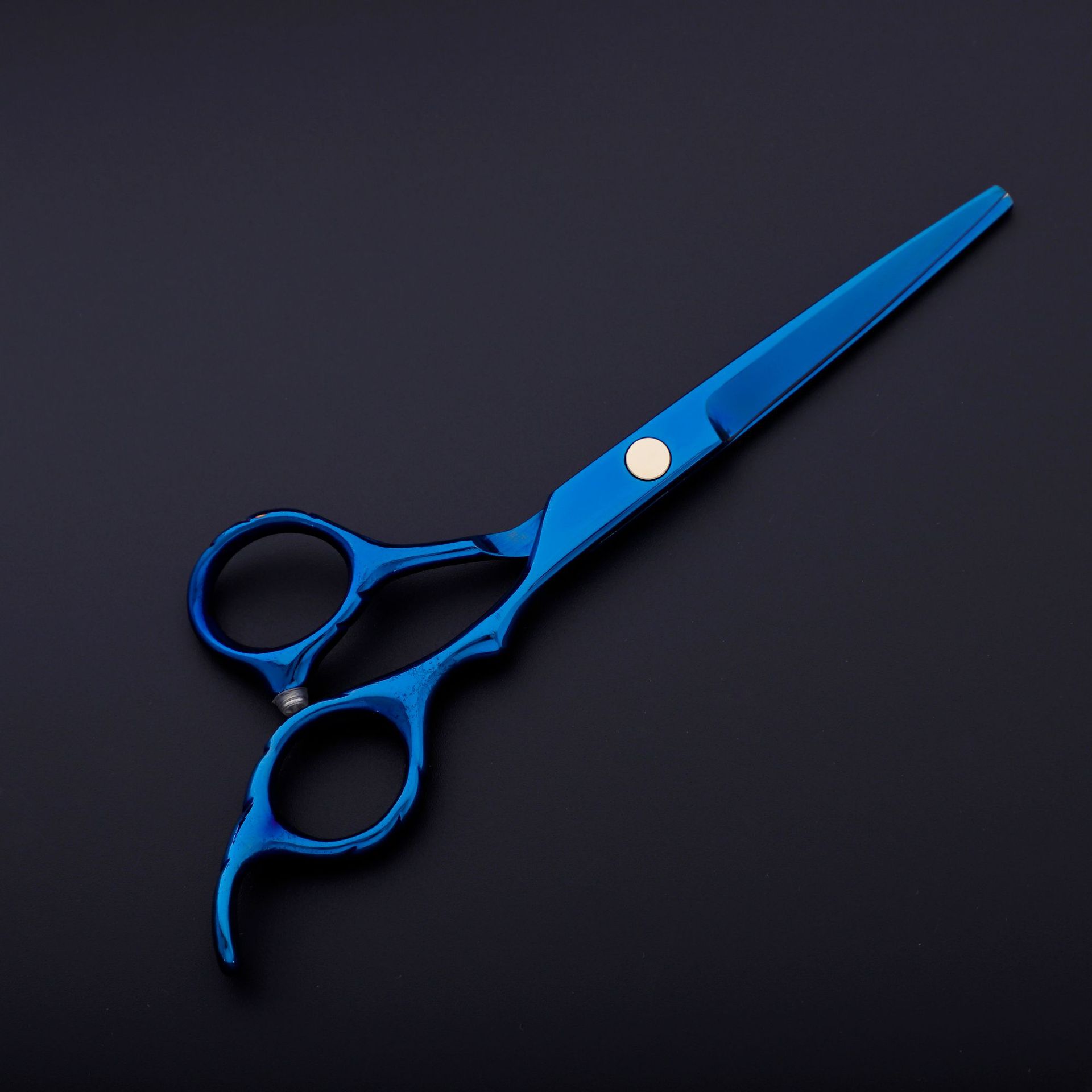 YBLNTEK-tijeras de peluquería de 6 pulgadas, herramienta de estilismo de salón de belleza, de acero inoxidable: Cutting Blue