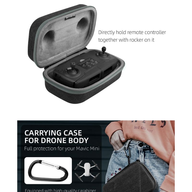 Viagem carry caso armazenamento saco de proteção caixa de armazenamento para dji mavic mini drone