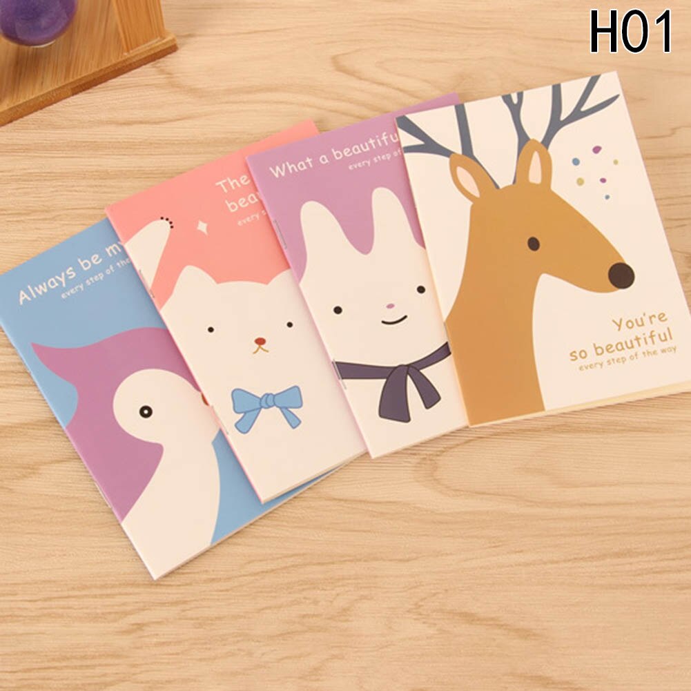 Mini Cute Novelty Animal Cat Notebook Notepad Diary Writting Paper Memorandum School Supplies: H01