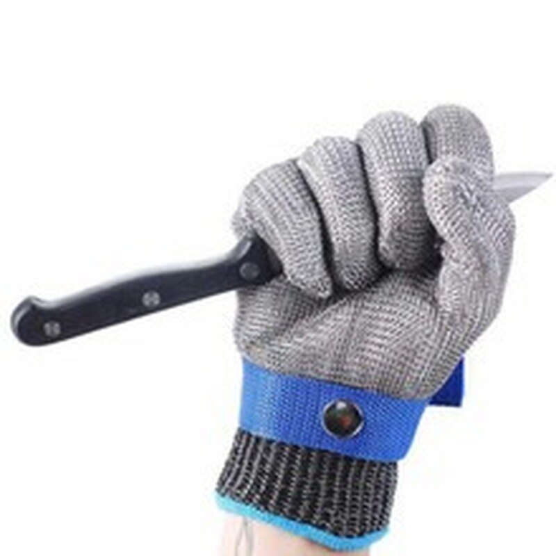 Guantes de seguridad anticorte, manoplas de seguridad anticorte, antipuñalado, malla metálica de alambre de acero inoxidable, anticorte