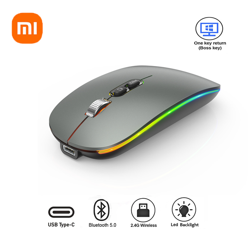Acquista Mouse wireless ricaricabile per computer portatile PC Slim Mini Mouse silenzioso senza fili 2.4G Mouse per casa/ufficio in Italia a partire da 2.42