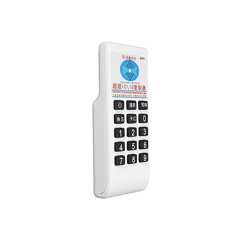 125Khz 13.56MHZ copieur duplicateur Cloner ABS RFID NFC lecteur de carte à puce écrivain + 2 pièces cartes d'identité 2 pièces porte-clés