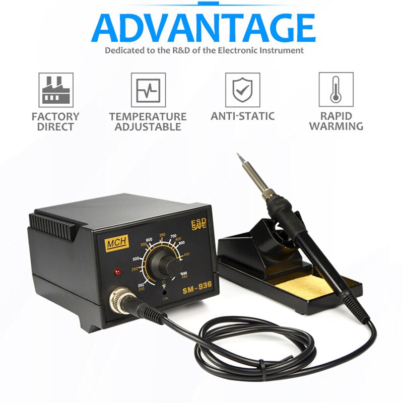 SMD tools Antistatic Soldering station SM-936B 220V input 60W power soldering irons 200~480 degrees rework soldering station