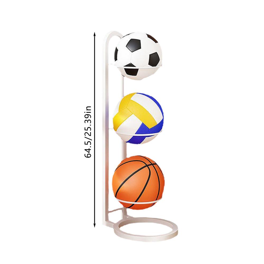 Indoor Children Basketball Storage Rack Put Ball Football Storage Basket Placed Rack Kindergarten Volleyball Stand Holder Space: Red