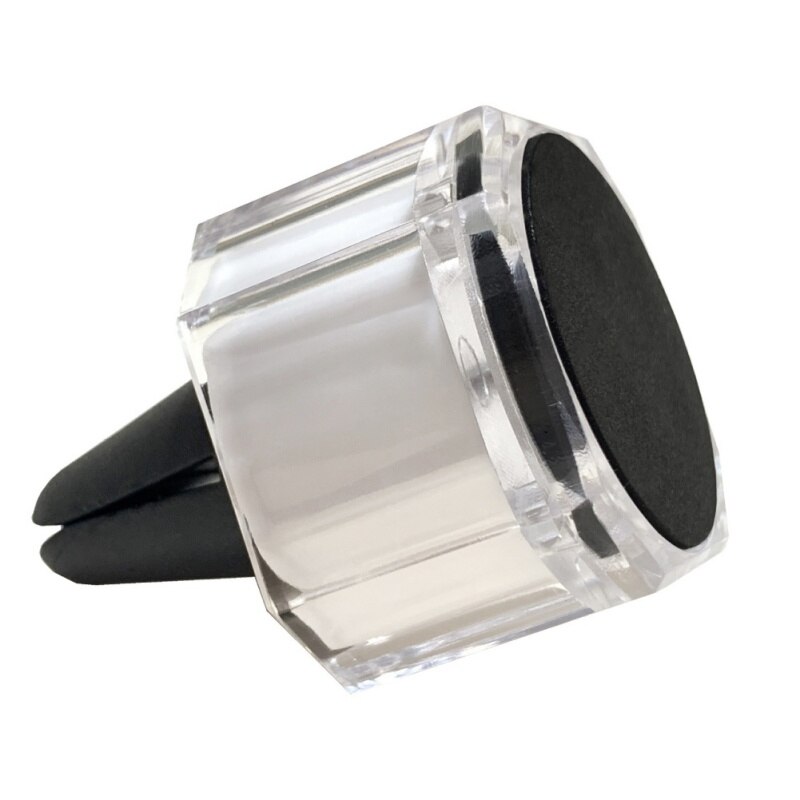 Car Multi-Function Mobile Phone Bracket Air Outlet Navigation Out Bracket Circular Magnetic Suction Port With Aromatherapy: White