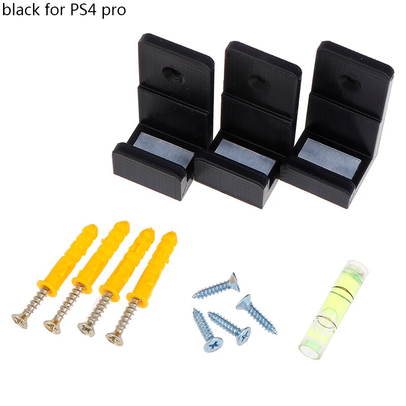 Muurbeugel muurbevestiging + schroevenset voor playstation 4 ps4 slim pro gameconsole: C1