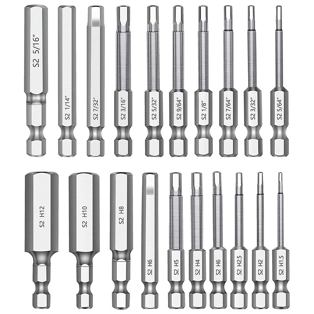 20 Stks/set Hex Hoofd Inbussleutel Boor Set Premiu... – Vicedeal