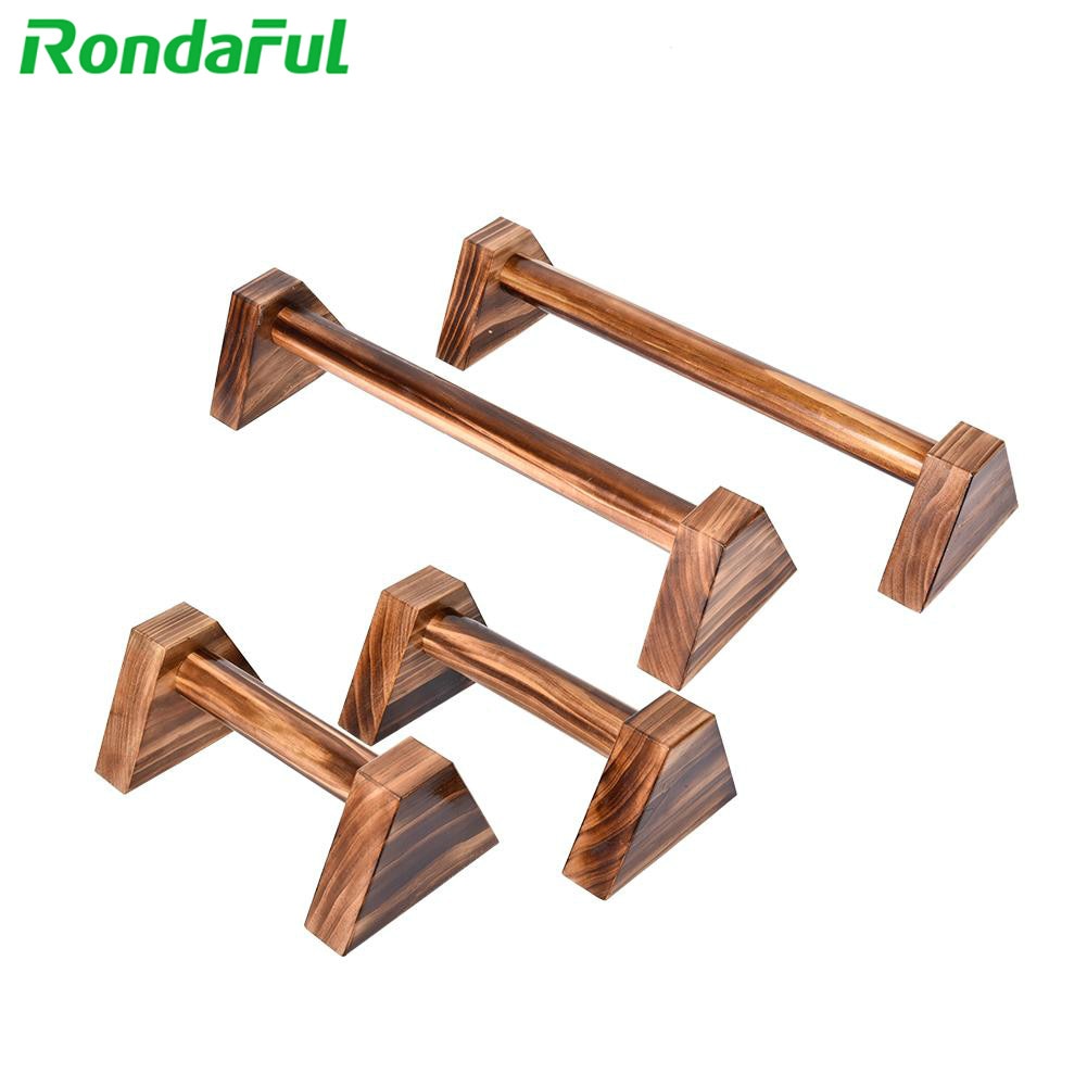 Par de soportes de flexiones de madera de carbón para Fitness, 2550cm, soporte para deporte, gimnasio, ejercicio, entrenamiento en el pecho, en forma de H, para todo el mundo