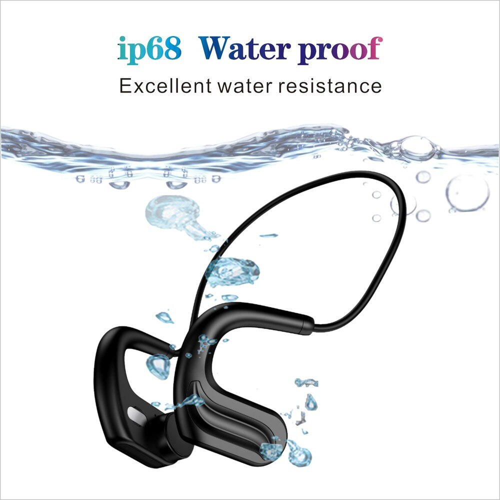 32Gb Muziekspeler IPX8 Waterdichte Zwemmen Bluetooth 5.0 En Mp3 Speler Beengeleiding Duiken/Sport Headset Hifi stereo