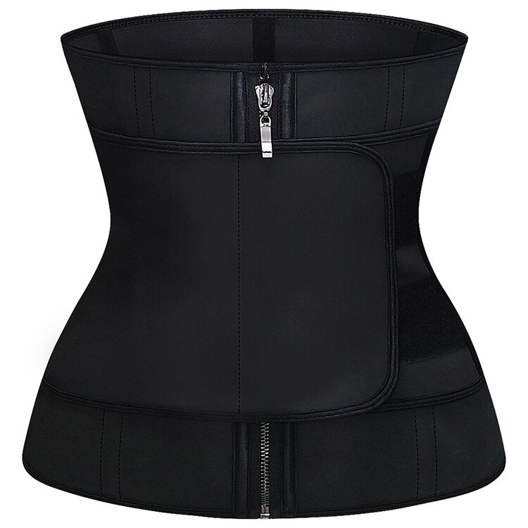 High compression Latex Waist Trainer Rubber Waist Cincher Body Shaper 9 Steel Boned Firm Body Shapewear Stomach Slimming Belt