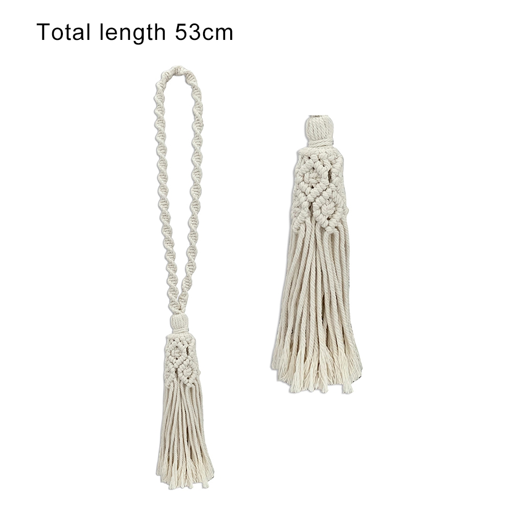 Sangle de rideau en macramé, embrasses tissées à la main, style bohème, décoration suspendue: D