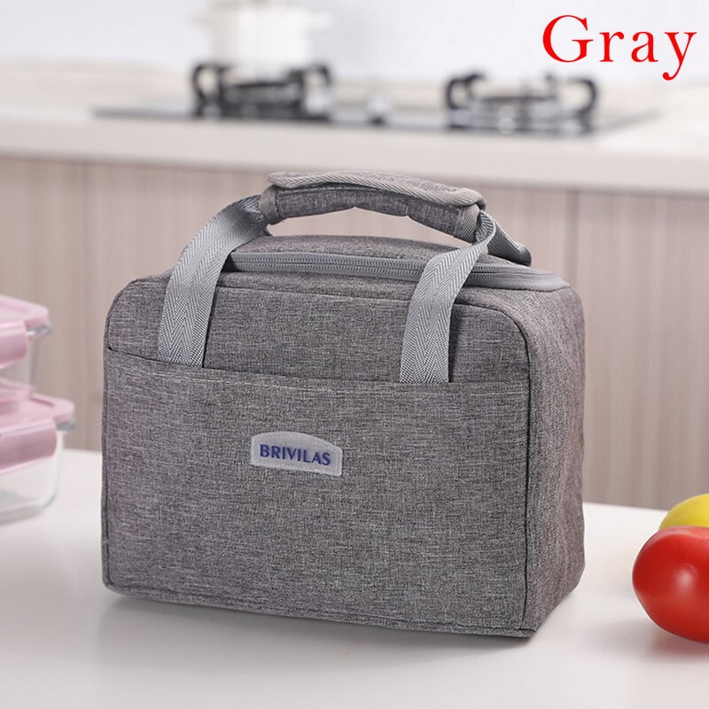 Portable Lunch Bag Thermal Insulated Box Tote Cooler Handbag Bento Pouch Dinner Container School Food Storage: E500348