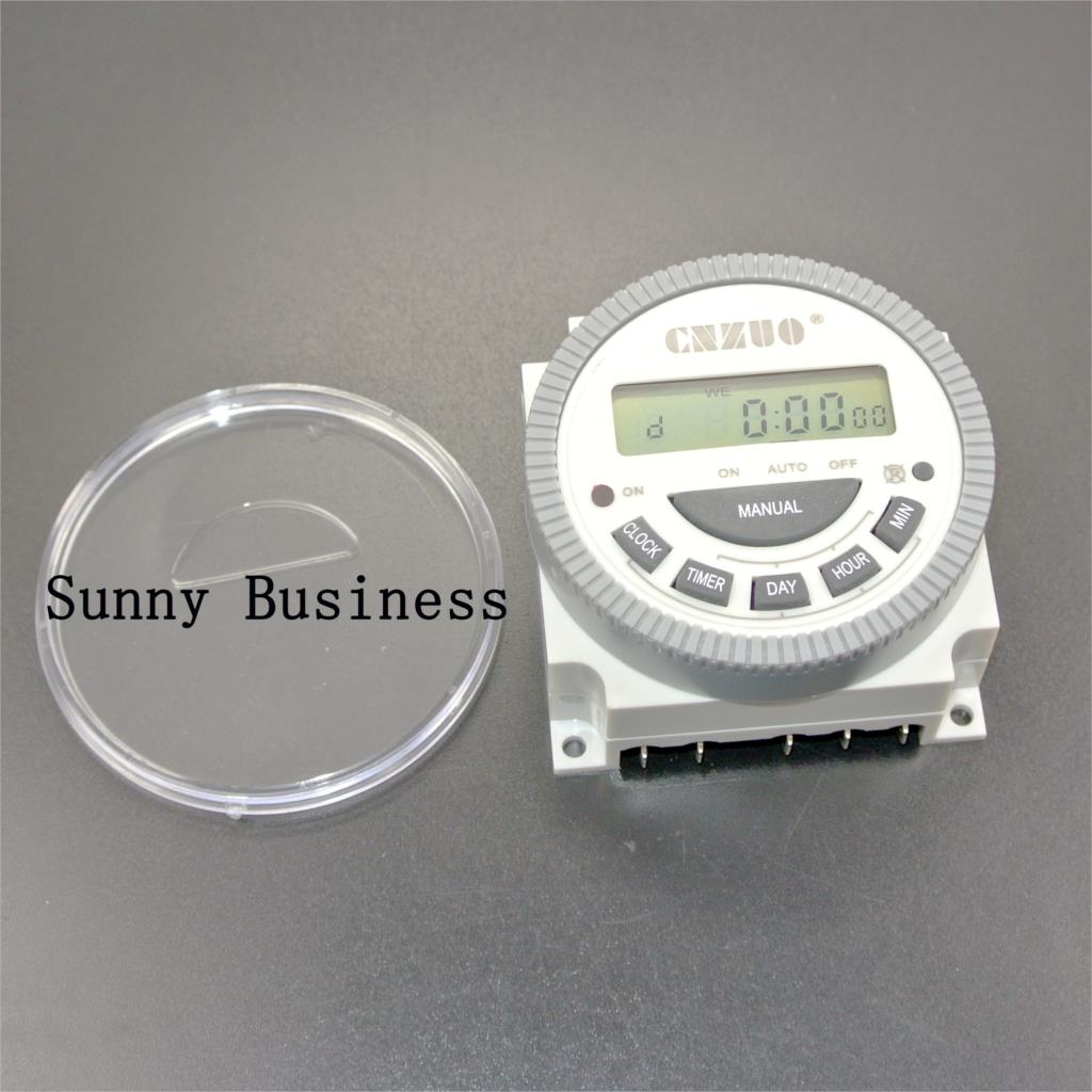 Digital LCD Power Timer Programmable Time Switch 220V Output Relay with UL listed relay 16A easy wiring.