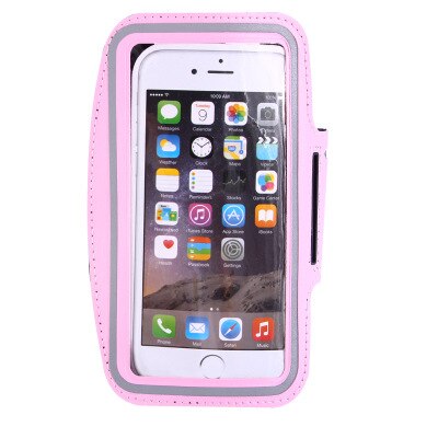 Für Sport gym lauf wasserdicht clamp für iPhone 8 7 4 5 5S 5C SE 6 6 s 8 mehr handy fall abdeckung handy arm tasche: Rosa