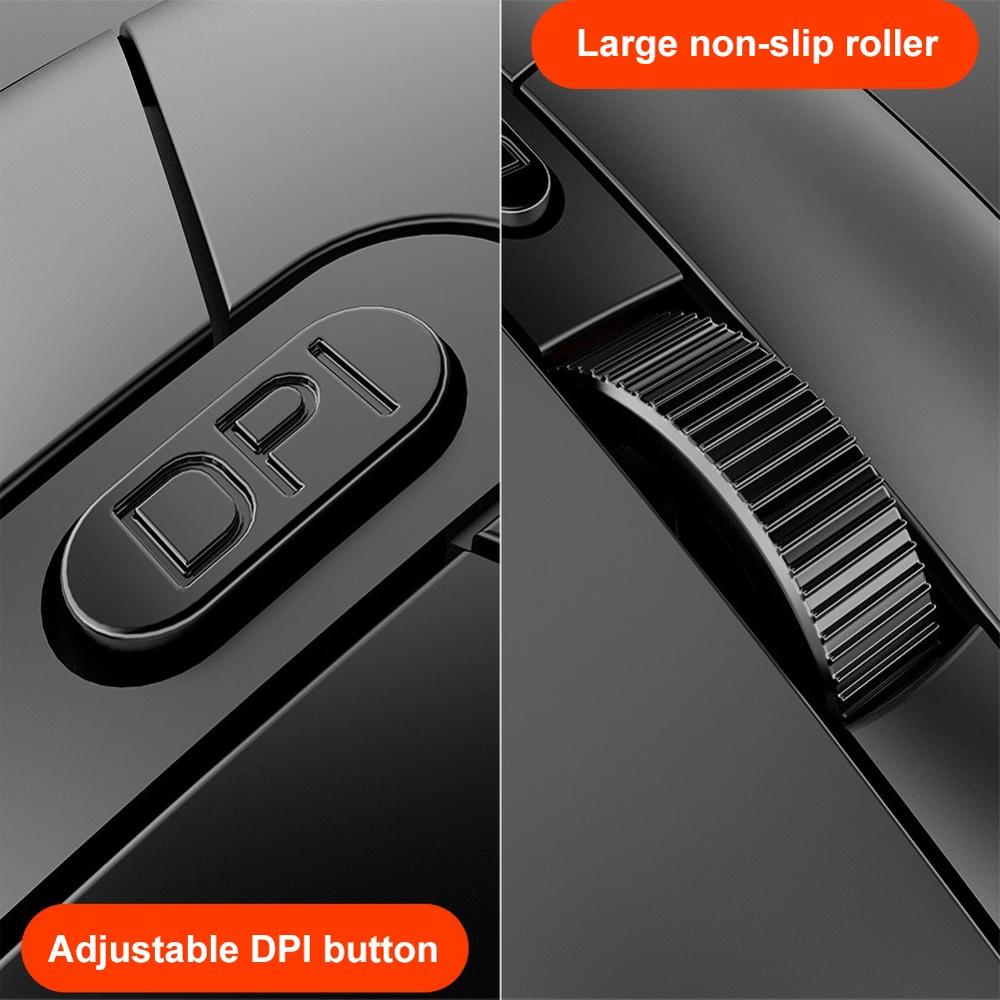 Ergonomische bedrade gamingmuis met 7 led-achtergrondverlichting, optische usb-computermuis, gamermuis, compatibel met pc, laptop, desktopcomputer