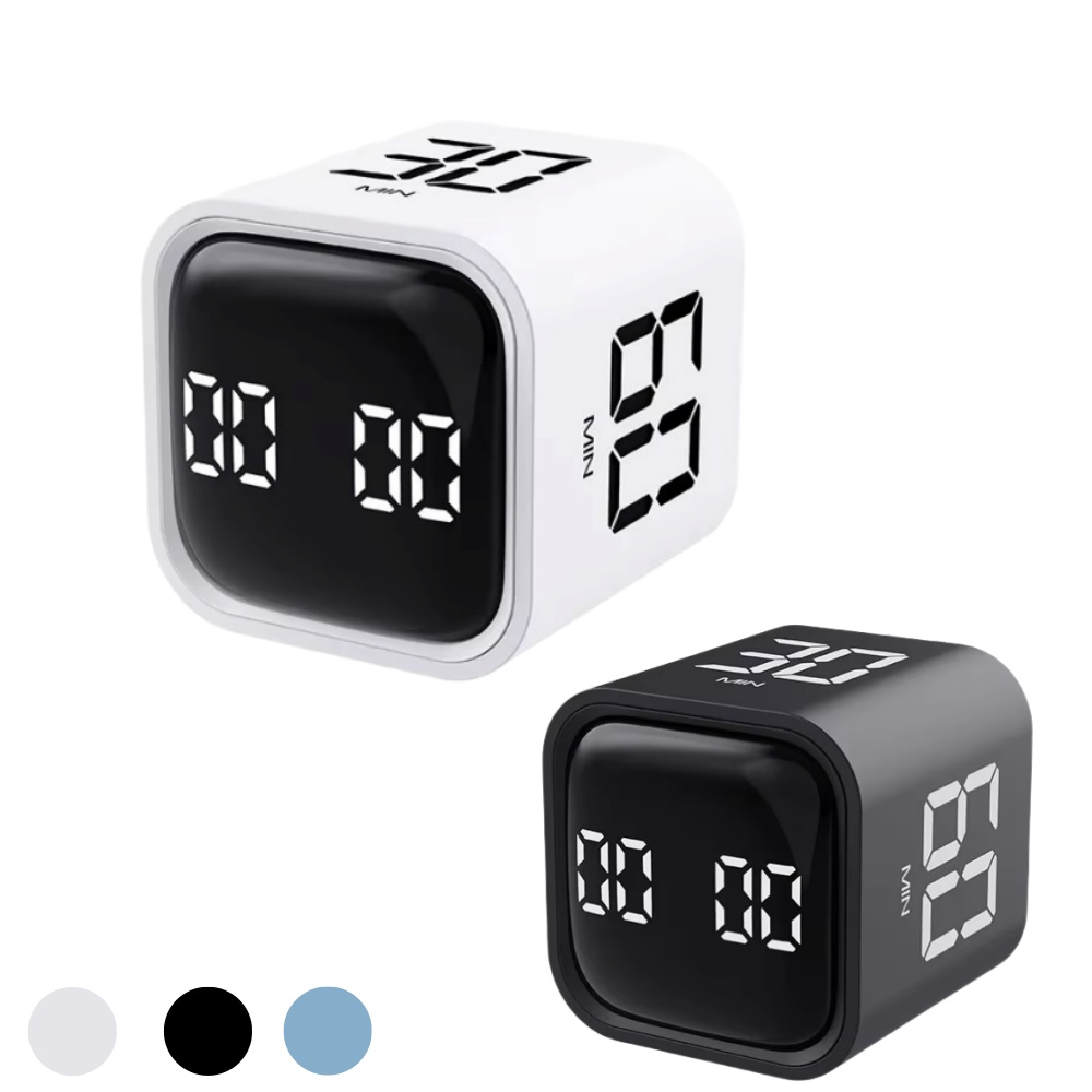 Digital Kitchen Timer Stopwatch Pomodoro Timer Gravity flipIntelligent Learning Timer, Clear Loud Home Kitchen Accessory