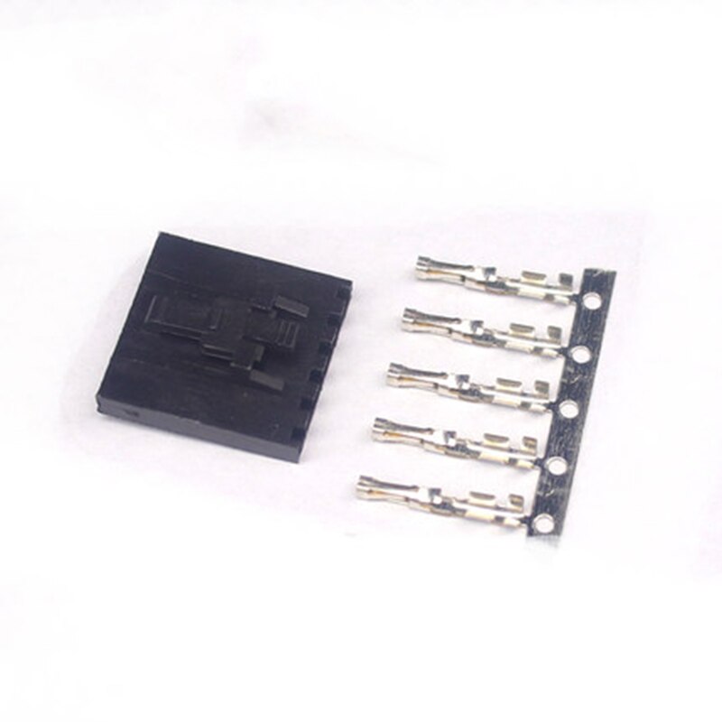 20Pcs MX2.54 Dupont Connector 2/3/4/5/6Pin Met Riem Gesp Enkele Rij 2.54mm Behuizing