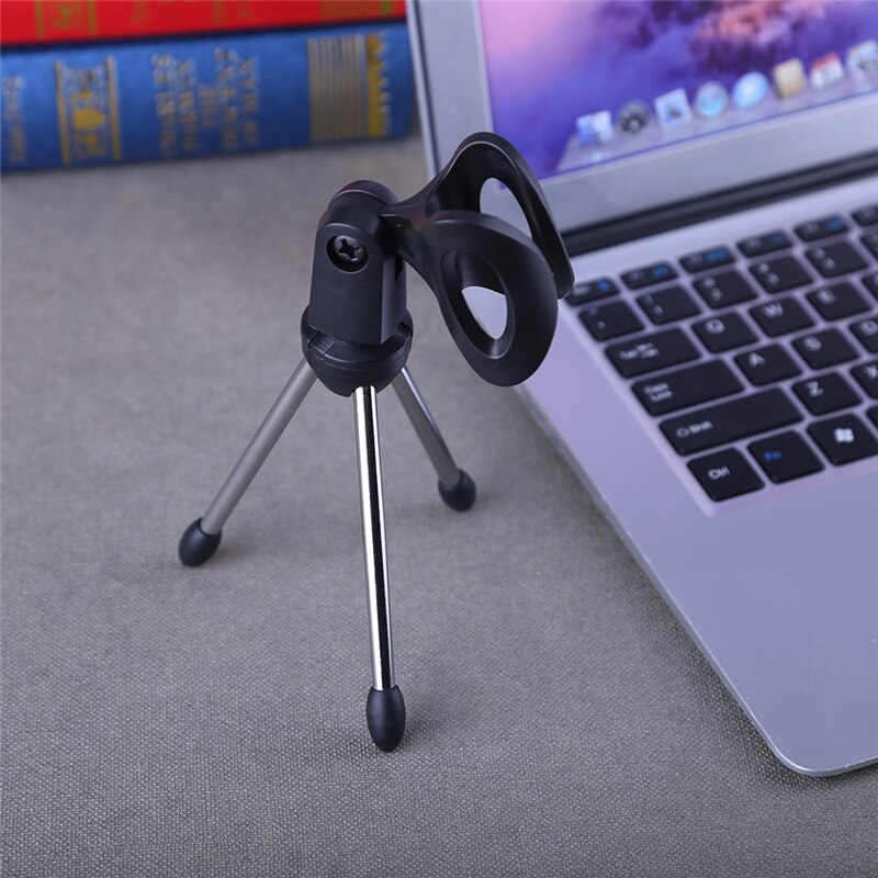 Mini Foldable Desk Microphone Tripod Adjustable Height Mic Mount Holder Stand Microphone Bracket Support pedestal para microfone
