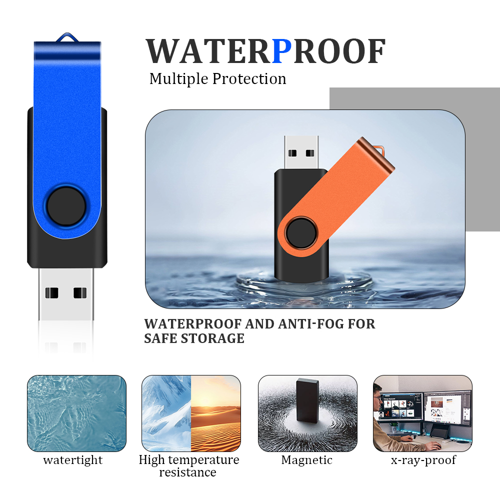 Unidad Flash USB 2,0 de 128GB, unidad de bolígrafo de 64GB, memoria colgante de 16GB, disco de 32GB en llave, memoria USB de 4GB, memoria Flash, de capacidad Real