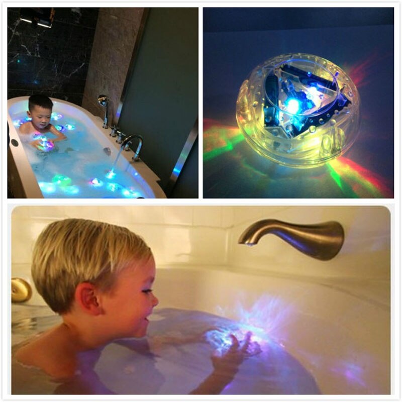 1 PC Baby Kids Toy Color Changing LED Light Children Interesting Bath Pool Toys