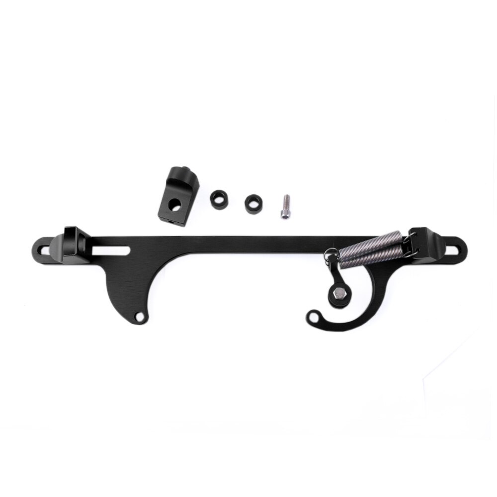 RASTP - Arrived Billet Aluminum Throttle Cable Bracket Carburetor Bracket for Holley 4150 & 4160 Series Carburetor RS-THB002: black