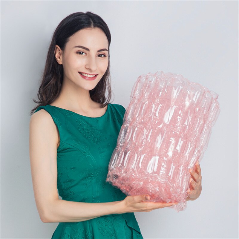 Buffer Inflator Packing FiIm Bubble Film Air Cushion Film Roll Shockproof Inflatable Plastic 4 Row Protective Bubble Wrap
