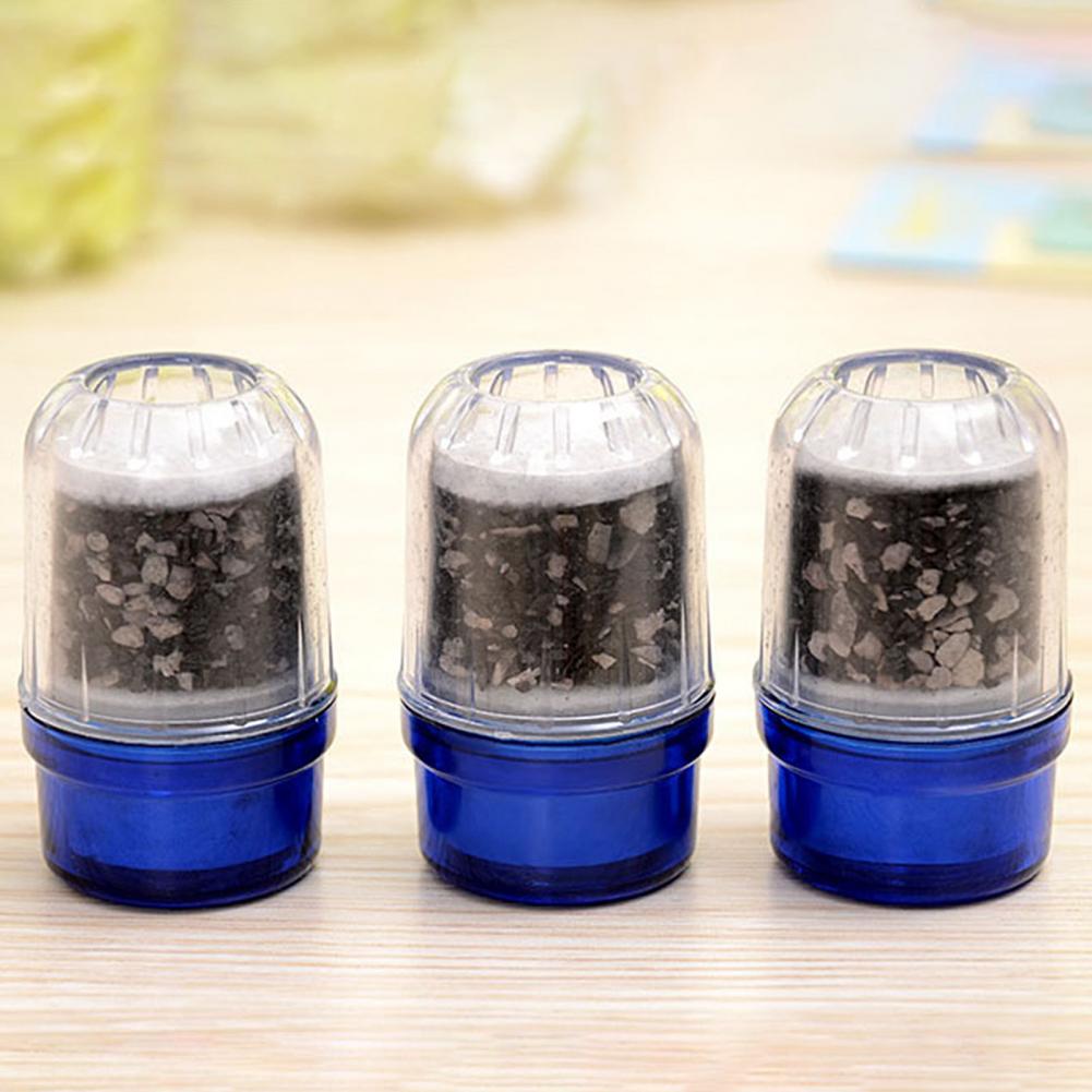 ¡80% ! Filtro de agua para grifo de cocina, minipurificador de carbón activado para ducha, color azul