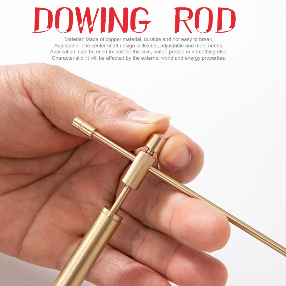 1pair Water Witching Detachable Tool Handheld Outdoor Acupoint Opening Dowsing Rod Adjustable Detector Flexible