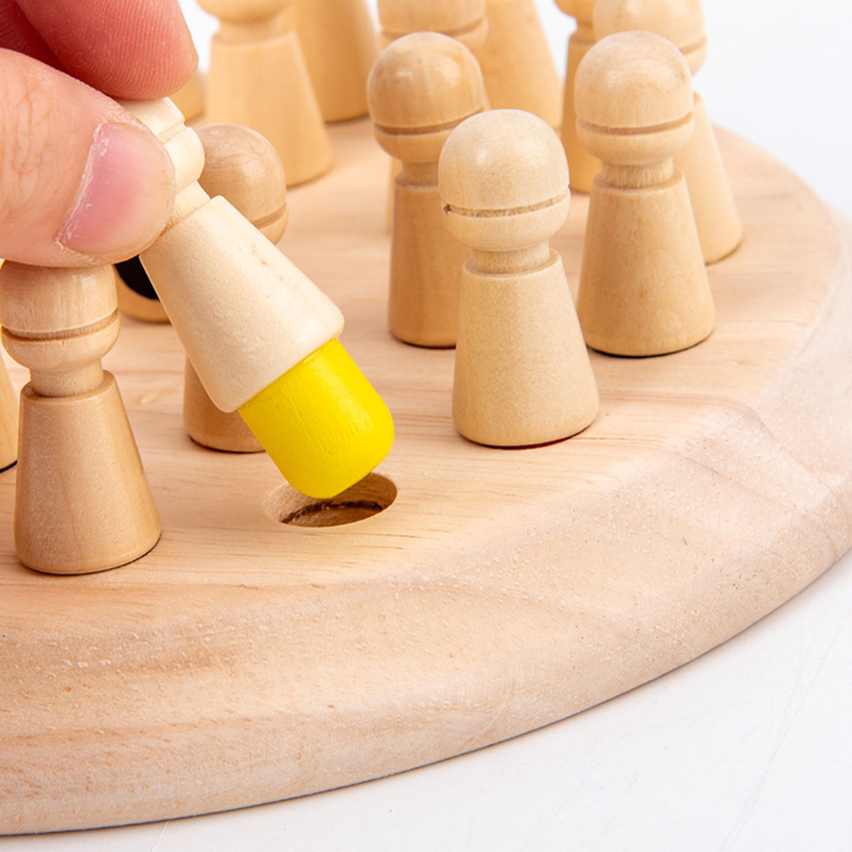 Kids Wooden Memory Chess Board Game Color Match Stick Puzzles Cognitive Learning Educational Toys for Children